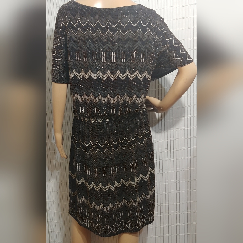 SLNY Metallic Dress for Women Size 14W Cocktail Party (B#9) - Picture 4 of 11
